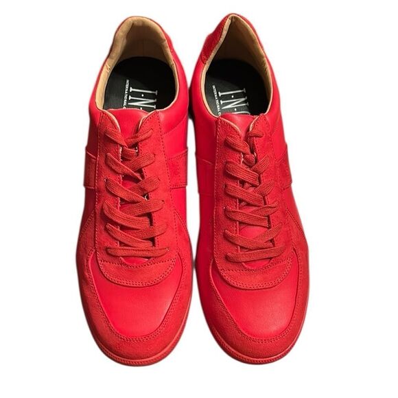 I.N.C International Concepts Padded Red Lace Up Sneakers (Size 11M) - Picture 2 of 7